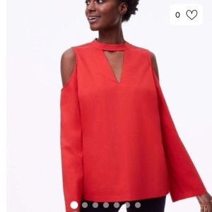 NWT Loft Cold Shoulder Top